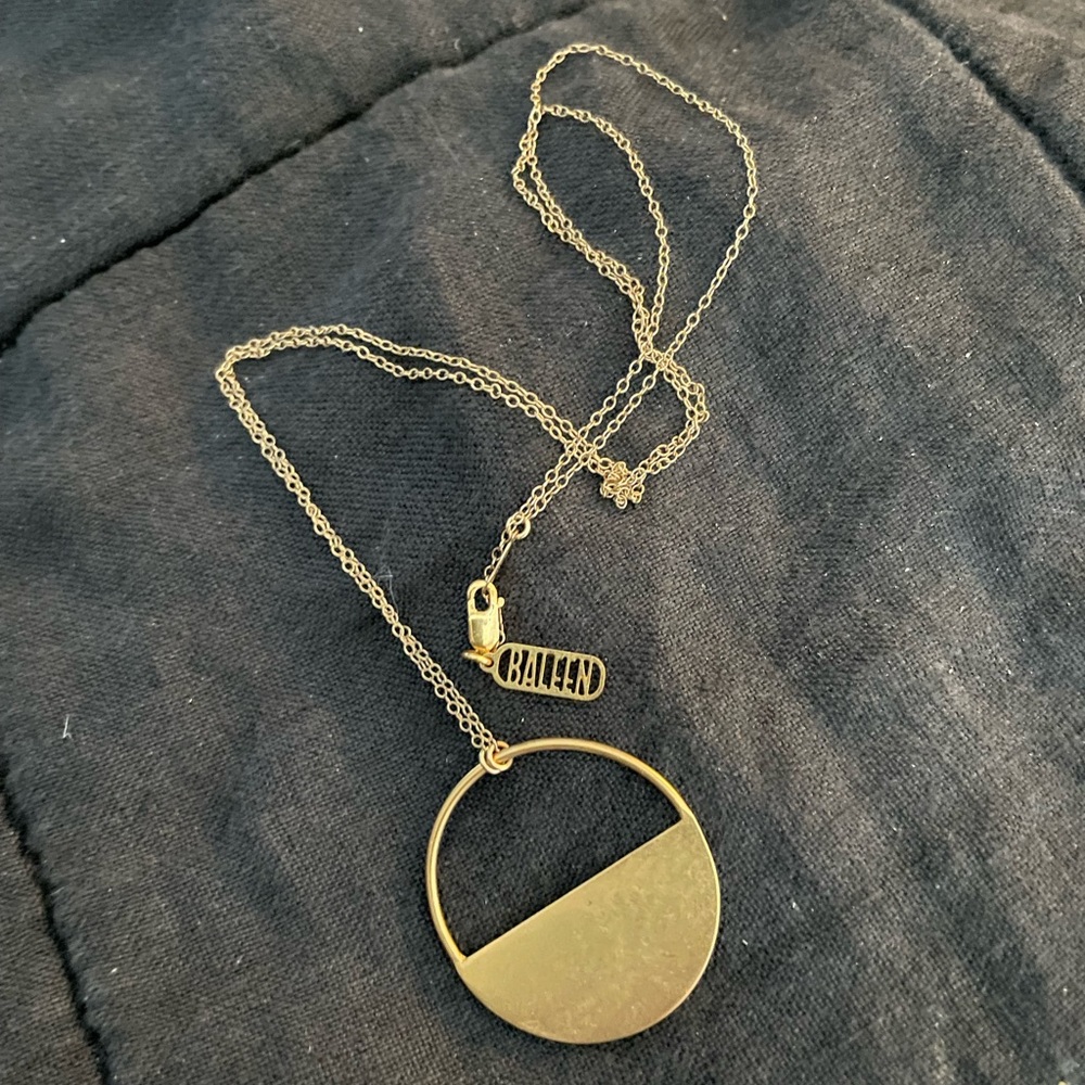 Baleen Half-Open Circle Necklace